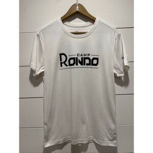 Anta Camp Rondo Athletic Performance T-Shirt | Youth XL | White | #9 Graphic